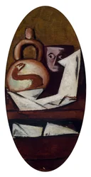 静物画（メキシコ人像あり）