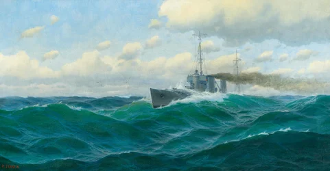 ドイツ語：Kanonenboot auf hoher See 公海上の砲艦