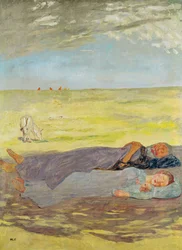 エジプトへのフライトで休む、1912