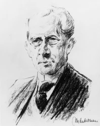 アルノホルツ- Lith。By Max Liebermann