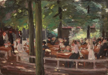 ラーレンのビアガーデン、勉強。ラーレンのビアガーデン、研究、1903