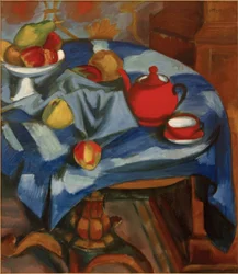 赤いティーセット