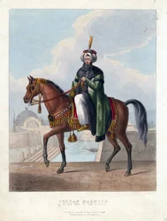 オスマン帝国のスルタン、マフムード2世(1785-1839)の肖像 - Oeuvre de M. Gauci (active 19th century) - 1829 - カラーリトグラフ - 26x20 - 個人蔵