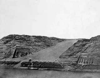 古代エジプトの寺院、エジプト、1852年。