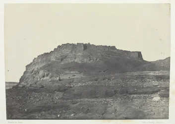 イブリム要塞 古代プレミス 南からの眺め ヌビア 1849-1年 印刷1852年
