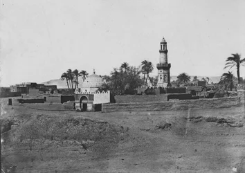 上部エジプト：モスクとムーラドベイの墓、c1850