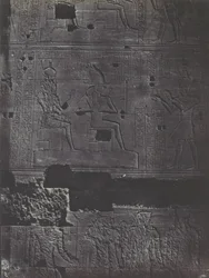ヌビアです。フィロエのイシスの大神殿。西の壁、1850年。