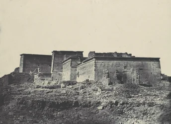 ヌビア。 イシスの大神殿、フィロエ。 1850 年に北から撮影した一般的なビュー。