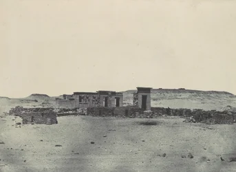 ヌビアです。デボッドの神殿と村1850年、アントナンの旅程のパレンボル。