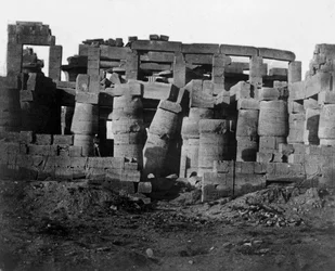寺院遺跡、エジプト、1852年。