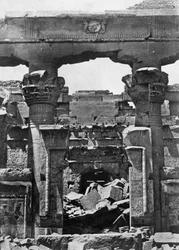 寺院の遺跡、エジプト、1852年。