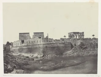 エジプト、ヌービー、パレスチナ、シリア」（1852年）より、ヌービー、フィロエ、南西の方角からの眺め（69版