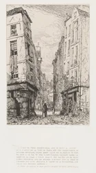 Rue des Marmousets Old Paris、1862。