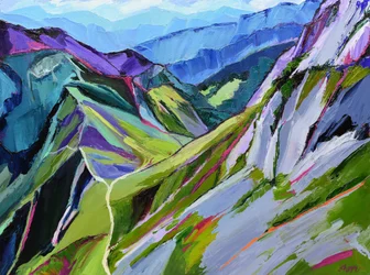 活気あふれる山道