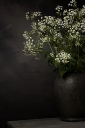 白い野花の静物