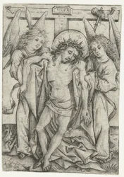 二人の天使に支えられたキリストの体 悲しみの男