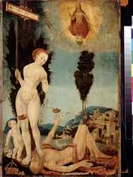 「正義のアレゴリー」メルヒオール・フェセレン（1495-1538）の絵画、16世紀プーシキン美術館、モスクワ