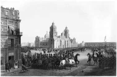 1847年、1847年にメキシコに入国したウィンフィールドスコット少佐（1786-1866）