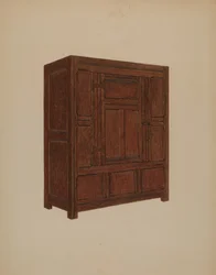 食器棚、c。 1937年。
