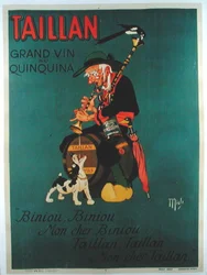 Taillan Quinquina "の広告ポスター（カラーリトグラフ）