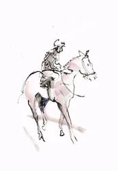 無題、2018年（紙に水彩画）