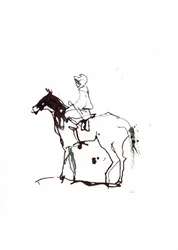 無題、2018年（紙に水彩画）
