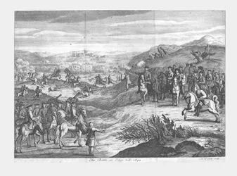 「エッジヒルの戦い、1642 年」、17 世紀後半。
