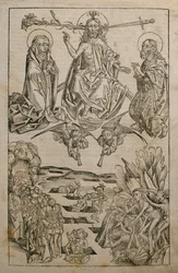 最後の審判、ハルトマンシェデル（1440-1514）による「リバクロニコルム」のイラスト、ニュルンベルク、1493年