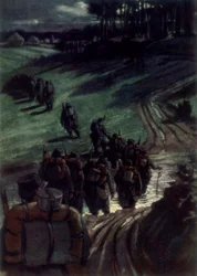 「塹壕へ」、1915年、1926年。