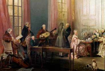 英語はSalondesQuatre-Glacesで提供されました