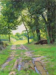 Chemin de Gironde 油彩 2018年（キャンバスに油彩）