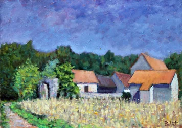 ソレイユの村, 2003 (油彩・板)