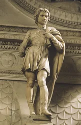 聖プロクルス、ミケランジェロ（1475-1564）作、ボローニャのサン・ドメニコ教会（エミリア・ロマーニャ州