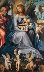 Rest in Egypt, central panel of the Triptych of Consolation, attributed to Michele Cavaro (1517-1584), tempera and oil on wood.   1448988   ja       japanese Successfully Translated  Original: Lee Mill Bridge Translat: Lee Mill Bridge 1435622 ja japanese S
