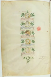 ヴィスコンティの系図（BNF, ms lat. 5888） btv1b10020318d, f36