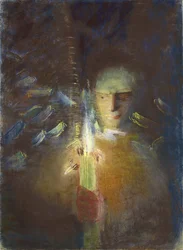 真実の部分 Ciurlionis、Mikalojus Konstantinas (1875-1911)。 紙にパステル、サイズ: 91x66.8