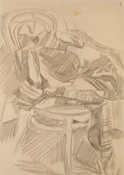 椅子に格子縞、1904
