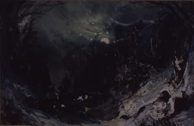 オペラ「魔人の力」の舞台美術（A.Serov作）1871年