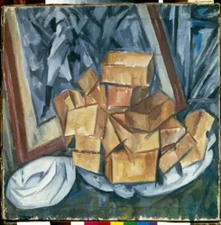 Nature morte (Still Life) - Mikhail Vasilyevich Le Dantyu (1891-1917) 作、キャンバスに油彩、キュービズム - 個人蔵