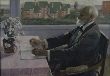 生理学者、心理学者、および医師の肖像Ivan P. Pavlov 1849-1936、1935