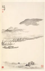 川の風景、1788。