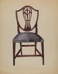 椅子 1936年頃 （紙に水彩、ガッシュ）