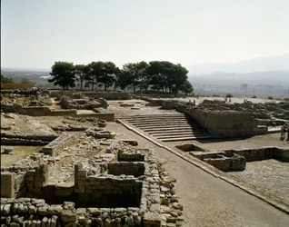 ファイストス遺跡の眺め（紀元前2700～1200年