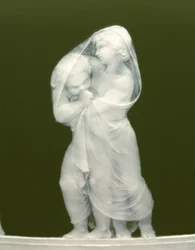 花瓶のペアからの詳細、「Les alteres y les frileux」、1879年
