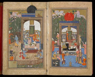 Lawa&39;ih（Effulgences of Light）多分ヘラート、イラン、サファヴィー朝時代、c.1521-25（不透明な水彩、インク、紙の上の金）