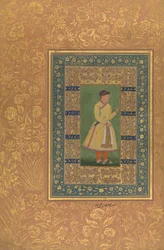 Zamana Beg の肖像、Mehbat Khan、Shah Jahan アルバムのフォリオ、直訳: ca. 1610. 作成者: Mir 
