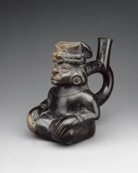 坐像瓶 2～5世紀 陶製