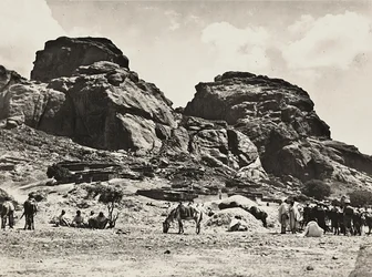 ファシストの時代に帝国を築く。Amba Meterà, 09/05/1936 (モノクロ写真)
