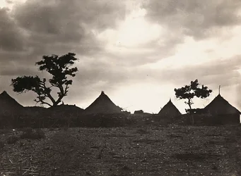ファシスト時代の帝国建設：マイ・ザゲナの夕日、1936年09月05日（モノクロ写真