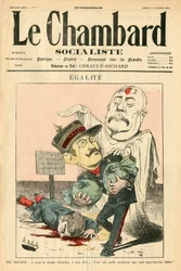 「Le Chambard Socialiste」の表紙、色の風刺